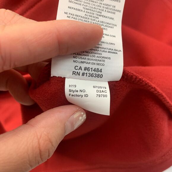 Arizona Cardinals Sweatshirt Men XL Extra Large Red Quarter Zip NFL Team Apparel - Picture 10 of 12